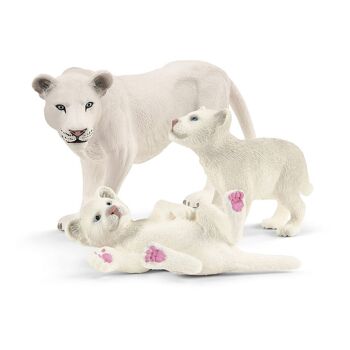 SCHLEICH Wild Life Lion Mère avec petits figurines, 3 à 8 ans (42505) 1