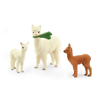 SCHLEICH Wild Life Alpaca Set Juego de Figuras de Juguete, 3 a 8 años, Multicolor (42544)