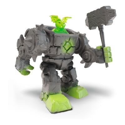 SCHLEICH Eldrador Mini Creatures Stone Robot Figura giocattolo, unisex, da 7 a 12 anni, multicolore (42547)