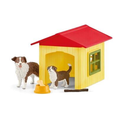 SCHLEICH Farm World Friendly Dog House Toy Playset, 3 a 8 años, Multicolor (42573)