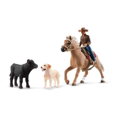 SCHLEICH Farm World Western Riding Adventures Set di personaggi giocattolo, da 3 a 8 anni, multicolore (42578)