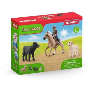 SCHLEICH Farm World Western Riding Adventures Set de figurines 3 à 8 ans Multicolore (42578) 2