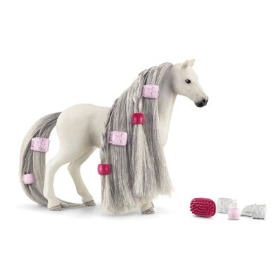 Schleich Horse Club Beauty Horse Quarter Horse Mare Figura de juguete, 4 años y más, blanco (42583)