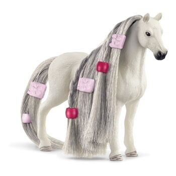 SCHLEICH Horse Club Beauty Horse Quarter Horse Jument Figurine, 4 ans et plus, Blanc (42583) 2