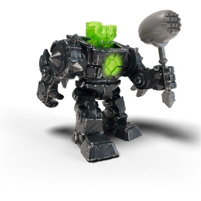 SCHLEICH Eldrador Mini Creatures Shadow Stone Roboter Spielfigur, 7 bis 12 Jahre, grau/grün (42599)