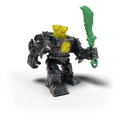 SCHLEICH Eldrador Mini Creatures Shadow Jungle Robot Toy Figure, 7 à 12 ans, Gris/Jaune (42600)