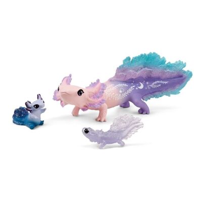 SCHLEICH Bayala Axolotl Discovery Set Toy Playset, da 5 a 12 anni, multicolore (42628)