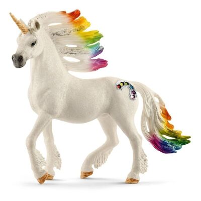 SCHLEICH Bayala Rainbow Unicorn Stallion Horse Figura de juguete (70523)