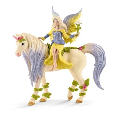 SCHLEICH Bayala Fairy Sera con Unicorno in fiore figura giocattolo (70565)