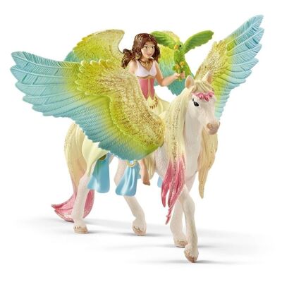 SCHLEICH Bayala Fata Surah con Glitter Pegasus Toy Figure (70566)