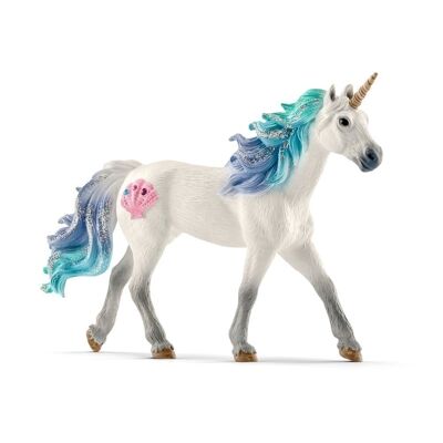 SCHLEICH Bayala Sea Unicorn Stallion Figura de juguete (70571)