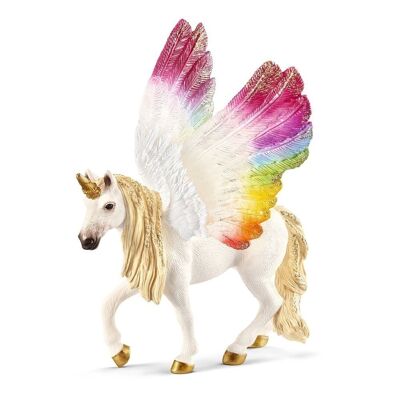 SCHLEICH Bayala - Figura de juguete con unicornio arcoíris alado (70576)