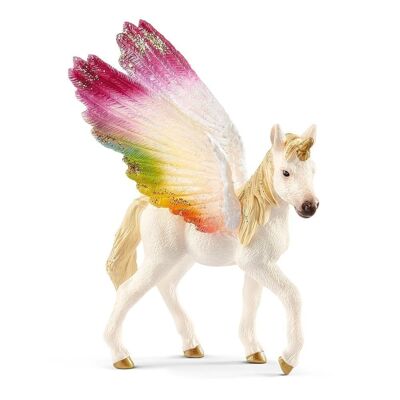 SCHLEICH Bayala Winged Rainbow Unicorn Potro Figura de juguete (70577)