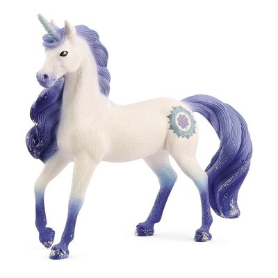 SCHLEICH Bayala Mandala Unicorn Stallion Toy Figure, da 5 a 12 anni, Multicolore (70715)