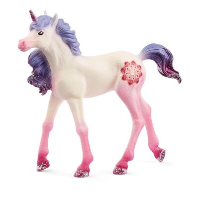 SCHLEICH Bayala Mandala Unicorno puledro giocattolo, da 5 a 12 anni, multicolore (70716)