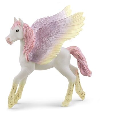 SCHLEICH Bayala Sunrise Pegasus puledro giocattolo, da 5 a 12 anni, multicolore (70721)