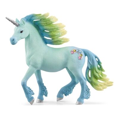 SCHLEICH Bayala Marshmallow Unicorn Stallion Toy Figure, da 5 a 12 anni, Multicolore (70722)