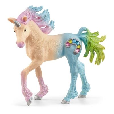 SCHLEICH Bayala Marshmallow Unicorno puledro giocattolo, da 5 a 12 anni, multicolore (70724)