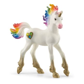 SCHLEICH Bayala Rainbow Love Poulain Licorne Jouet, 5 à 12 Ans, Multicolore (70727)