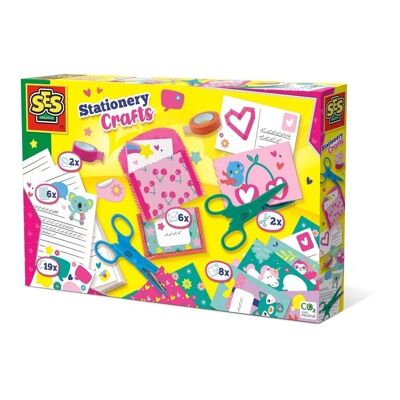 SES CREATIVE Kit de manualidades de papelería infantil, unisex, a partir de cinco años, multicolor (00108)
