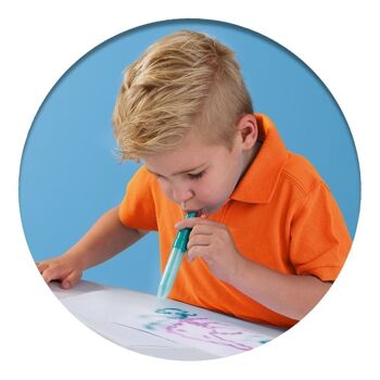 SES CREATIVE Stylos aérographe Blow pour enfants, unisexe, cinq ans et plus, multicolore (00275) 4