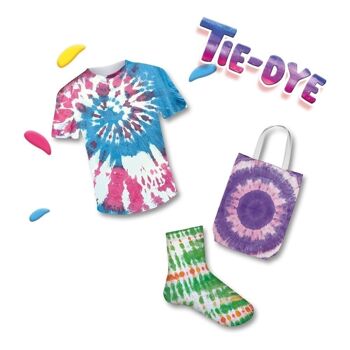 SES CREATIVE Peinture textile tie-dye pour enfants, unisexe, cinq ans et plus, multicolore (00368) 3