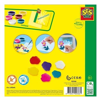 SES CREATIVE Peinture autocollante pour fenêtre, 6 ans et plus (00366) 2