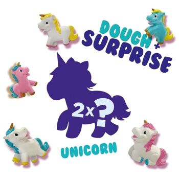 SES CREATIVE Pâte à modeler pour enfants avec surprise licorne, unisexe, deux ans et plus, multicolore (00421) 2