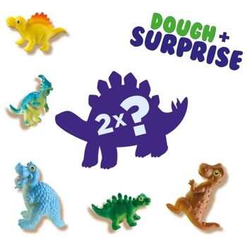 SES CREATIVE Pâte à modeler pour enfants avec Dino Surprise, unisexe, deux ans et plus, multicolore (00423) 2