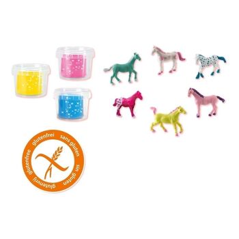 SES CREATIVE Valise de jeu Glitter Horse World, unisexe, à partir de trois ans, multicolore (00426) 3