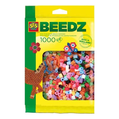 SES CREATIVE Beedz Iron-on Beads 1000 Mix Basic, 5 años y más (00745)