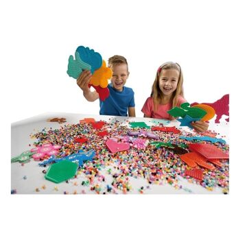 SES CREATIVE Ensemble de mosaïques de panneaux perforés Beedz pour enfants, 5 pièces, unisexe, 5 à 12 ans, multicolore (00782) 3