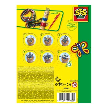 SES CREATIVE Kit de Tricot Français Enfant Mixte 5 Ans à 12 Ans Multicolore (00862) 2
