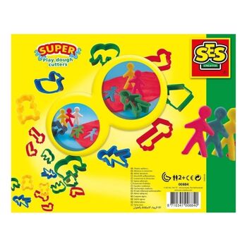 SES CREATIVE Set d'emporte-pièces pour pâte à modeler enfant, 12 pièces, mixte, 2 à 12 ans, multicolore (00884) 2