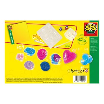 SES CREATIVE Ensemble de savons à paillettes pour enfants 7 à 12 ans Multicolore (00910) 5