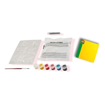 SES CREATIVE Kit de moulage et de peinture à paillettes papillon pour enfant, 3 à 12 ans, multicolore (01131) 2