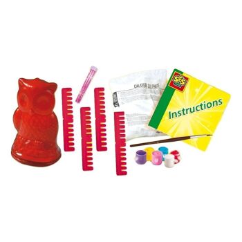 SES CREATIVE Kit de moulage et peinture chouette pour enfant 6 à 12 ans Multicolore (01285) 3