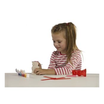 SES CREATIVE Kit de moulage et peinture chouette pour enfant 6 à 12 ans Multicolore (01285) 4