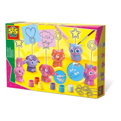 SES CREATIVE Lot de moulage et de peinture pour porte-mémo pour enfants, 5 à 12 ans, multicolore (01357)