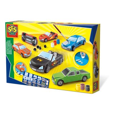 SES CREATIVE Cars Casting & Painting Kit, Unisex, Alter von sechs bis zwölf Jahren, mehrfarbig (01401)