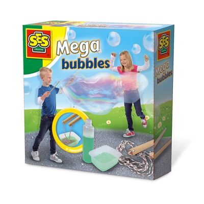 SES CREATIVE Soffiatore per bolle Mega per bambini, da 5 a 12 anni, multicolore (02251)