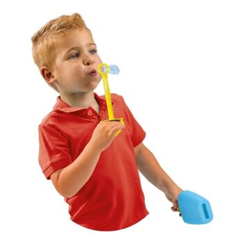 SES CREATIVE Seau à bulles anti-déversement pour enfants avec solution Mega Bubbles, 200 ml, unisexe, cinq ans et plus, multicolore (02264) 3
