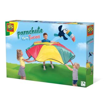 SES CREATIVE Parachute Flying Toucan pour enfants, unisexe, trois ans et plus, multicolore (02289) 1
