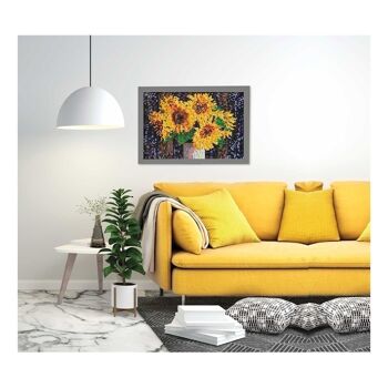 SES CREATIVE Sunflowers Beedz Art Mosaic Kit, 7000 Perles à repasser, Unisexe, Huit ans et plus, Multicolore (06003) 4