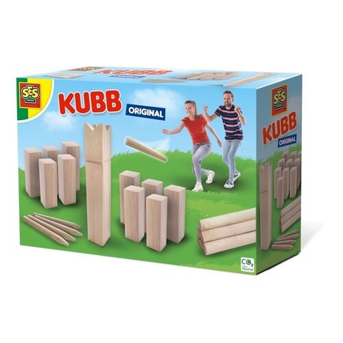 SES CREATIVE Children's Kubb Original Game, 8 Years and Above (02299)