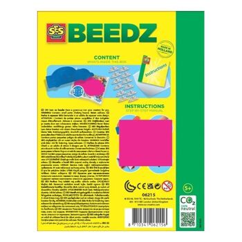 SES CREATIVE Beedz Perles thermocollantes Glow-in-the-Dark Car Pegboard, 1400 Perles thermocollantes, 5 ans et plus (06215) 2