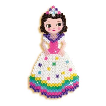 SES CREATIVE Ensemble mosaïque de perles thermocollantes Beedz Licornes et princesses pour enfants, 5 à 12 ans, multicolore (06216) 4