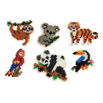 SES CREATIVE Ensemble de mosaïque de perles thermocollantes Animaux de la jungle, 5 ans ou plus (06303) 2