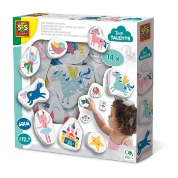 SES CREATIVE Jouet de bain Tiny Talents Fairytale Characters, 12 mois et plus (13079) 1