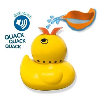 SES CREATIVE Jouet de bain Tiny Talents Quack Quack Duck pour enfants avec sons, unisexe, 3 ans ou plus, jaune (13093) 2